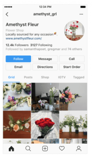 negócios no Instagram - projetual