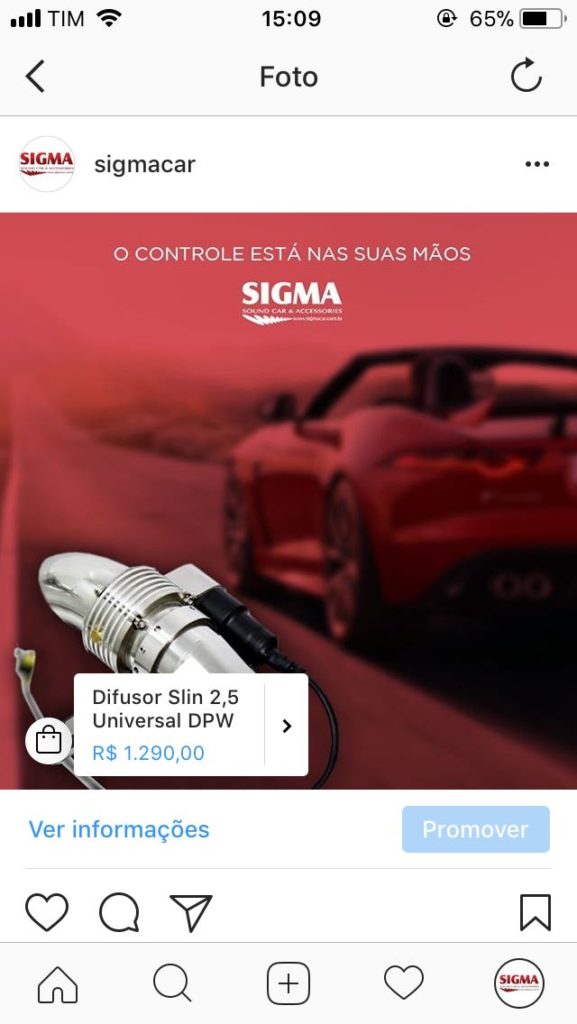 Sigma Instagram Shopping