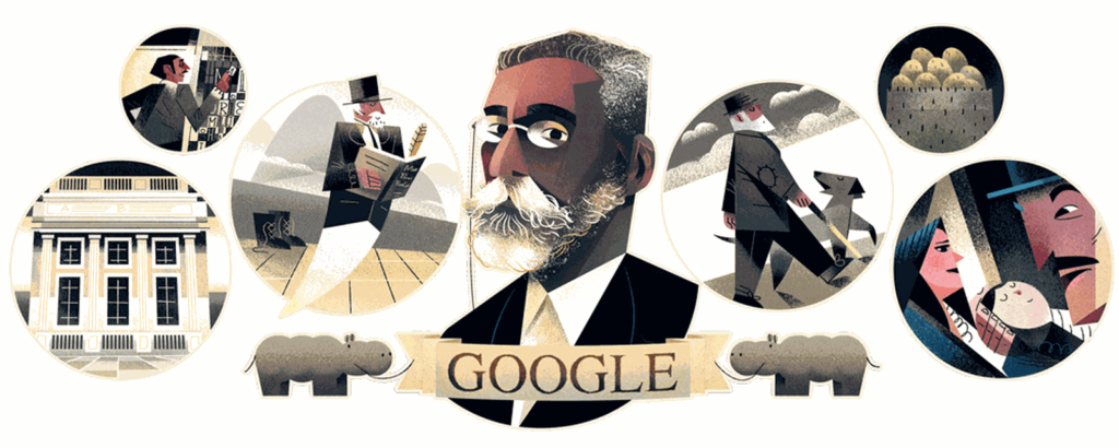 Doodle do Google faz homenagem a Machado de Assis